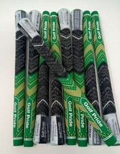 Lot of 9 Golf Pride MCC Plus 4 Teams Golf Club Grips 60R STANDARD Green  Gold