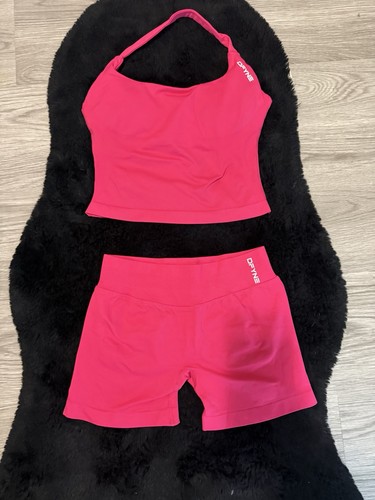 Pink Dfyne Gym Top + Impact Shorts Size Medium  (NEVER WORN)