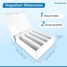 Trading Card Storage Box, 4-Row Monster Card Organizer Box - 4 Pack - USA Seller