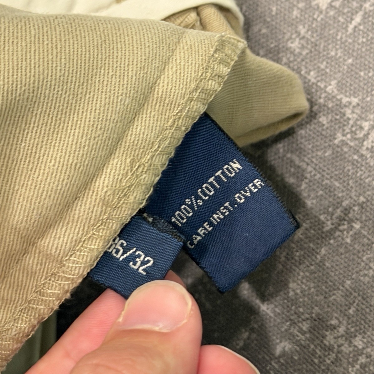 Vintage Polo Ralph Lauren Hammond Pants Mens 36x32 Khaki Pleated Cuffed Classic View 4