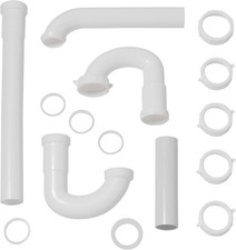 Plumbcraft 15-Piece Bathroom Sink Drain Repair Kit, Universal Fit Fits Most Si