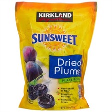 Kirkland Signature, Sunsweet Whole Dried Plums Pitted Prunes, 3.5 lb. Pack of 1