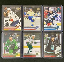 2025-26 UPPER DECK SERIES 1 & 2 - UD EXCLUSIVES #/100 SSP CARDS - (6) CARD LOT