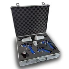 HVLP Druckluftpistolen Lackierpistolen Spritzpistole Set 3tlg Bituxx
