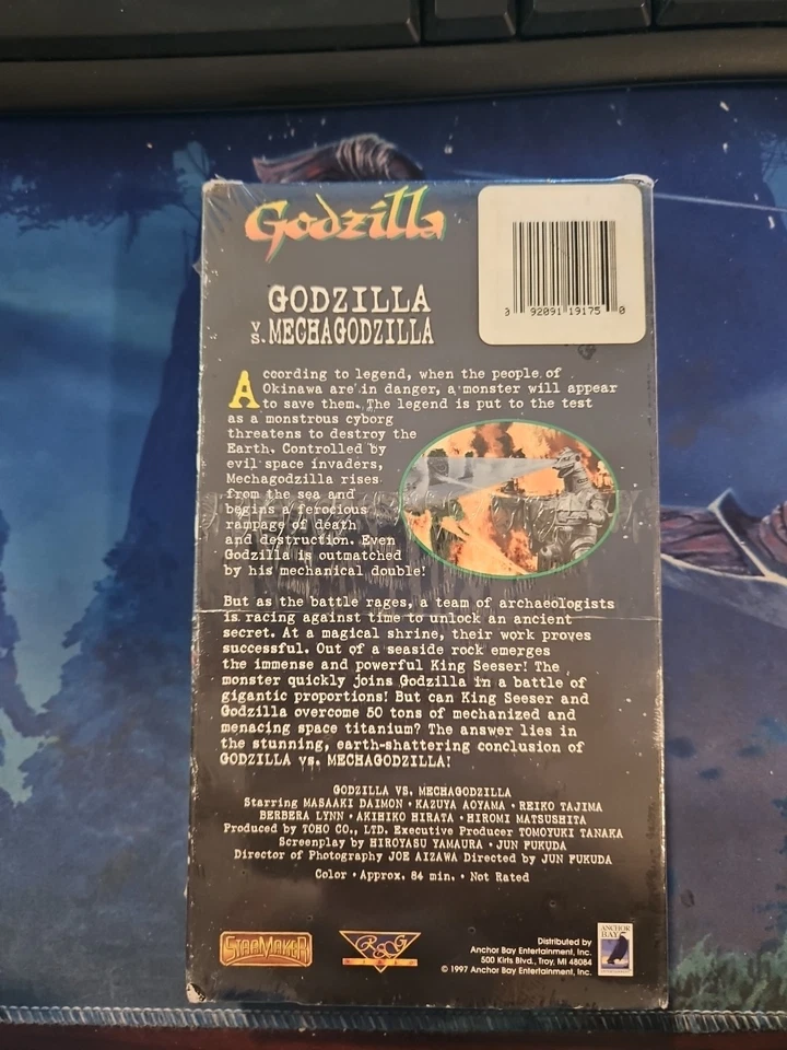 Godzilla Vs. Mechagodzilla VHS Sealed New 1997 Starmaker Kaiju Sci-Fi Horror - Image 2 of 4