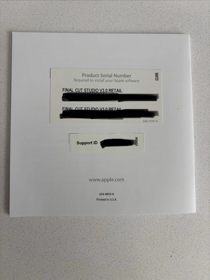 Apple Full Retail Version Final Cut Studio Final Cut Pro 7 MB642Z/A Used - READ - Image 4 of 4