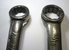 Nickel Molybdenum Box End Wrenches (2) Vintage Made in U.S.A. — photo 3