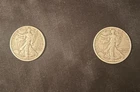 Walking Liberty 1/2 Dollar 1942 & 1943 TWO