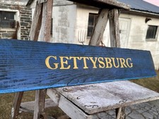 Gettysburg CIVIL WAR ERA Farm WOOD Sign From The Plank Farm