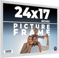 24x17 Frame White Wood Picture Photo Frame with UV Acrylic and Acid Free Backing