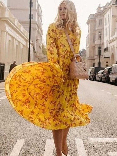 Women Dress Multicolor Cotton 40