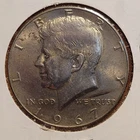 1967 Philadelphia Mint 40% Silver Kennedy Half Dollar