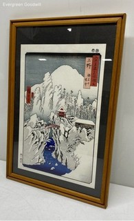 Framed Print of a Winter Landscape