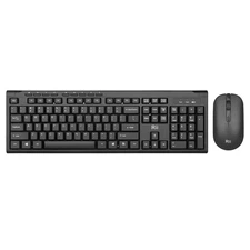 Wireless Keyboard and Mouse Combo,RK211 2.4G Full-Sized Ergonomic Keyboard Mo...