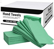 4000 Blue Paper Hand Towels V fold White tissues InterFold Premium Quality 2 Ply