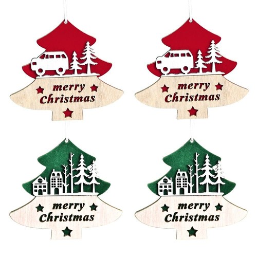 4pcs Cartoon Plush Christmas Tree Ornament Children Gifts - Picture 6 of 9
