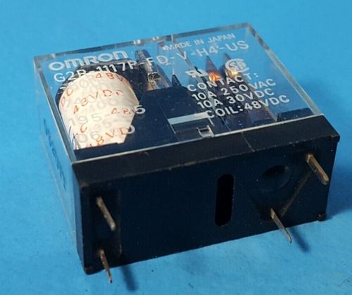 SIGNAL RELAY, G2R-111-7P-FD-V-H4-US-, OMRON, 10A, 250VAC, 30VDC, (ONE) - Picture 5 of 7