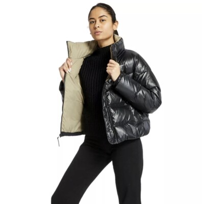 nike black down filled jacket womens