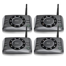 Wuloo 10-Channel Two-Way Wireless Intercom Systems for Home Business 1Mile Range
