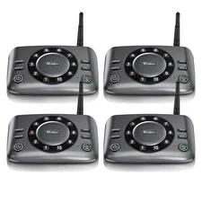 Wuloo 10-Channel Two-Way Wireless Intercom Systems for Home Business 1Mile Range