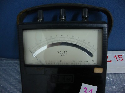 YEW Vintage Yokogawa Electric Works type Portable AC Voltmeter