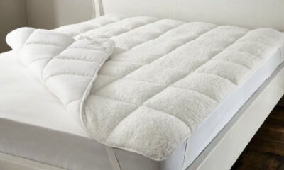 Fleece Matratzenauflage Sherpa Teddy Schoner Winter warm kuschelig unter Decke