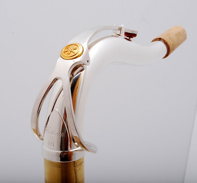 Yamaha TE1 Silver Plate/Gold Lacquer Custom E1 Tenor Saxophone Neck.