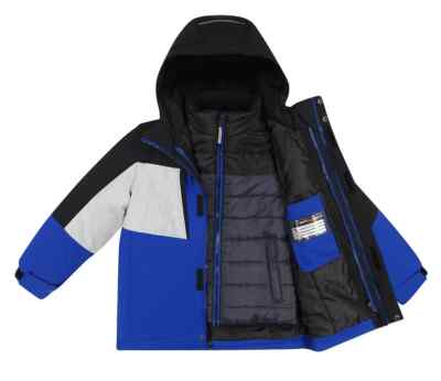 ZeroXposur Boy's Blue Multi Tracker 3-in-1 Systems Heavyweight Jacket - XS/S/L/
