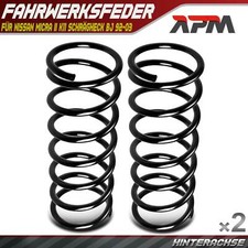 2x Federn Fahrwerksfeder Hinterachse für Nissan Micra II K11 Schrägheck bj 92-03