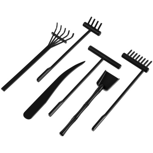 6 Pcs Zen Sand Rake Set Garden for Desk Tools Miniature Spinning | eBay
