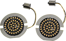 Drag Specialties LED Inserts Amber, flat-style 1156 2020-1810