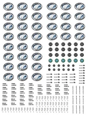 HO Scale Truck / Trailer Decals. " Ice Cold Express "