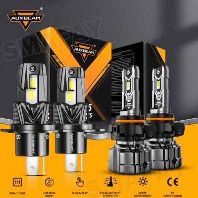 Canbus LED Headlight Hi/Low Beam Fog Light 6500K For Mitsubishi Mirage 2020-2024