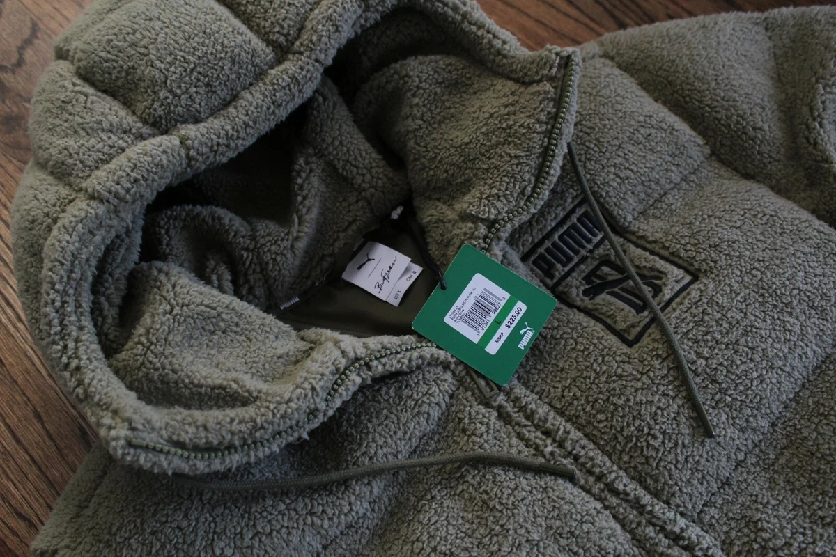 46 New Puma Big Sean Puffer Jacket Olive Green Mens Size Large