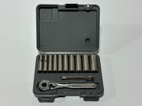 Craftsman Tools USA 34782 NEW 12pc Metric 1/4’ Drive Socket Ratchet Set, 6 Point - Picture 2 of 6