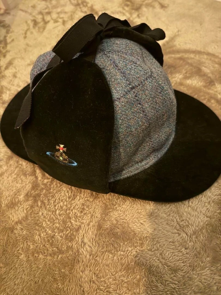 Vivienne Westwood Cap Black and Blue Free Size Unisex Made in Japan  near mint - Image 2 of 4