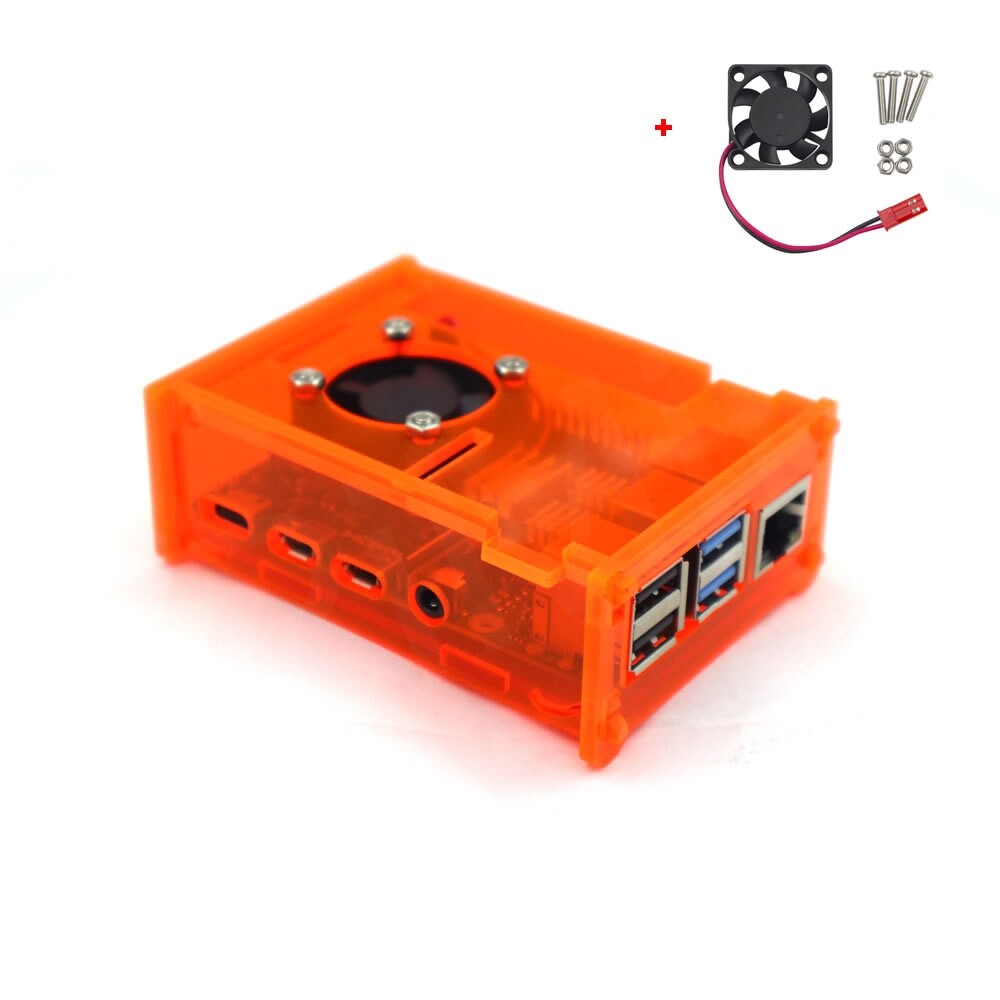 RLTech Custodia Acrilica Per Raspberry Pi 4 Modello B, Raspberry - Foto 2