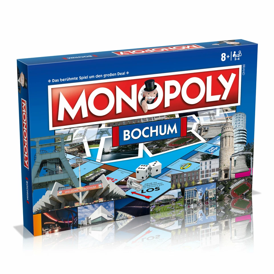 Monopoly Bochum Stadt City Edition Gesellschaftsspiel Brettspiel Spiel 