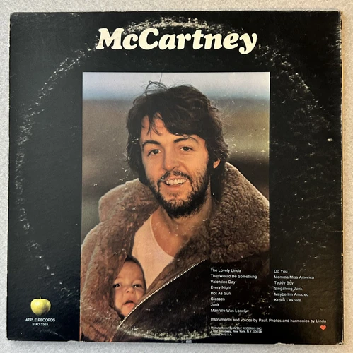 Paul McCartney McCartney LP 1970 Apple STAO-3363 Scranton Gatefold