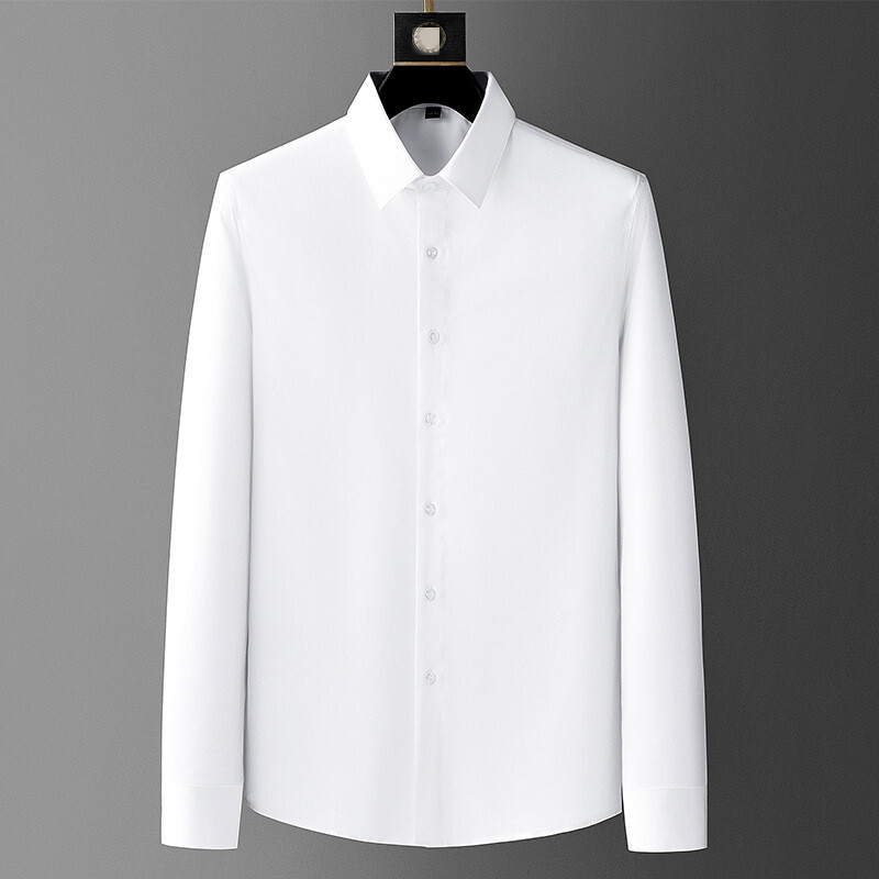 white long sleeve shirt for suit