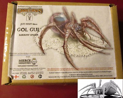 Darklands JUT-WHT-8601 Gol Gul Barrow Spider (1) Miniature Giant Tomb Arachnid 