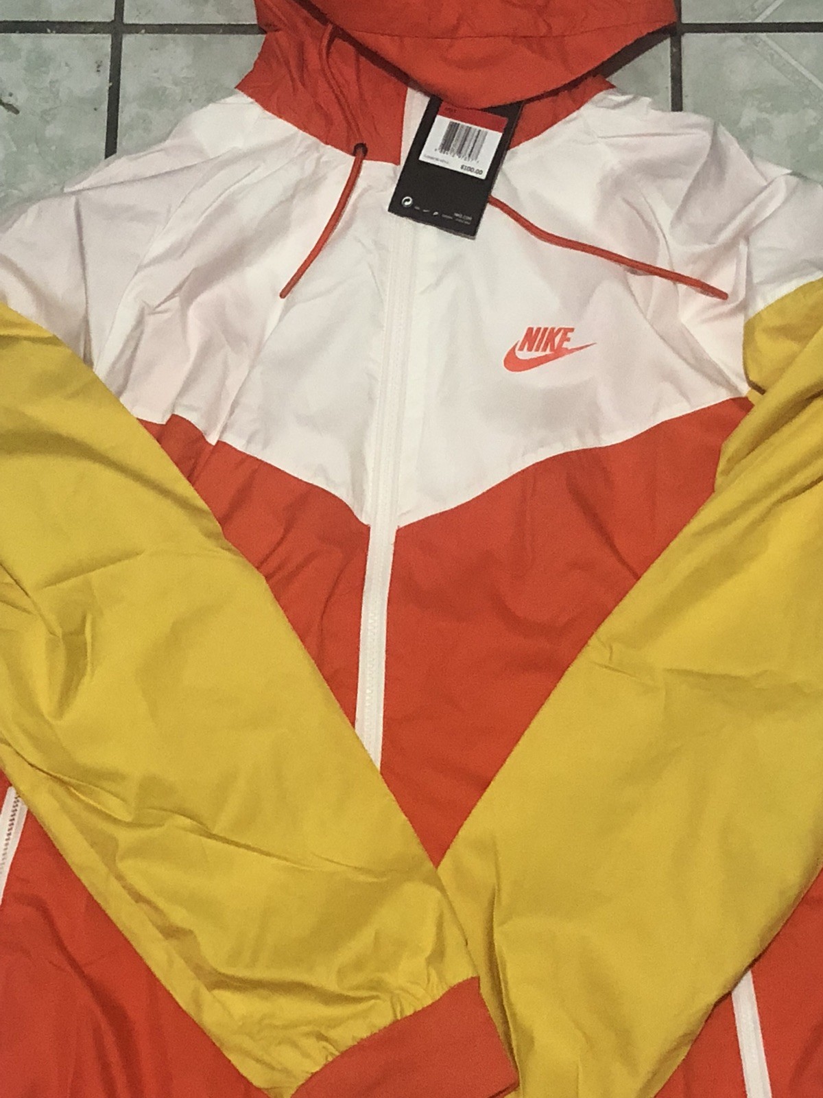 nike windrunner obsidian & university red