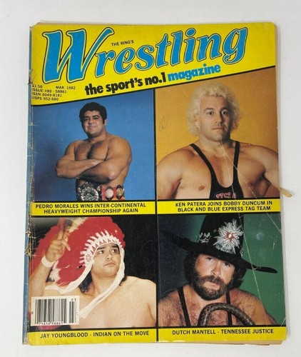 The Ring's Wrestling Magazine March 1982 Ken Patera Pedro Morales Dutch Mantell - 第 1/1 張圖片