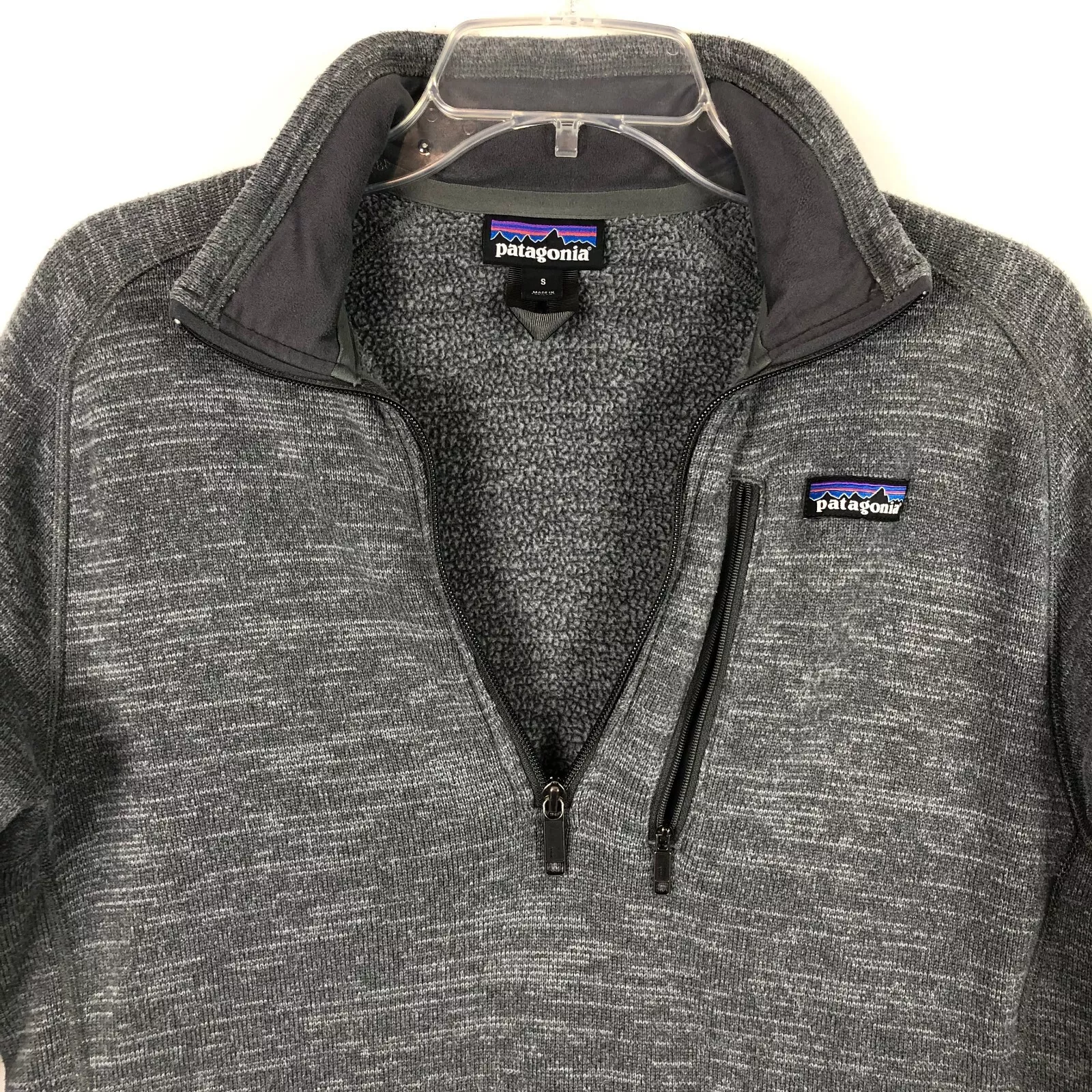 patagonia better sweater pullover 1/4 zip fleece jacket
