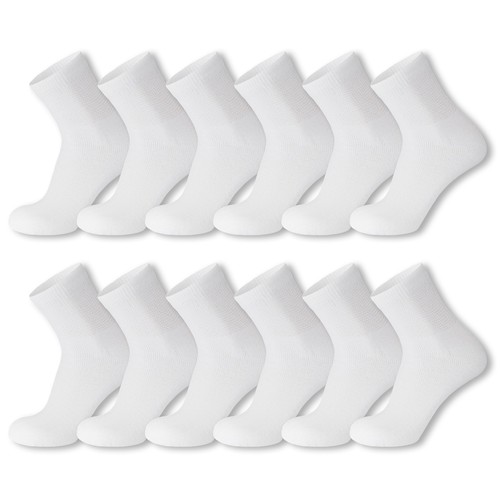 Mens Diabetic Neuropathy Quarter length Socks - Athletic Ankle Socks - Picture 9 of 28