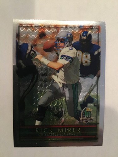 1996 Topps Chrome Rick Mirer #84 card