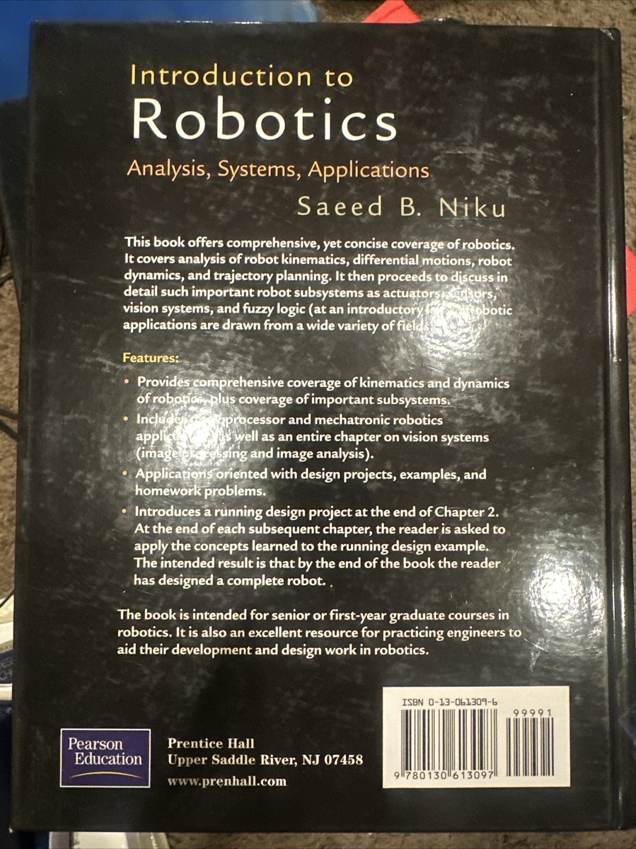 Introduction to Robotics Analysis, Systems, Applications Saeed B