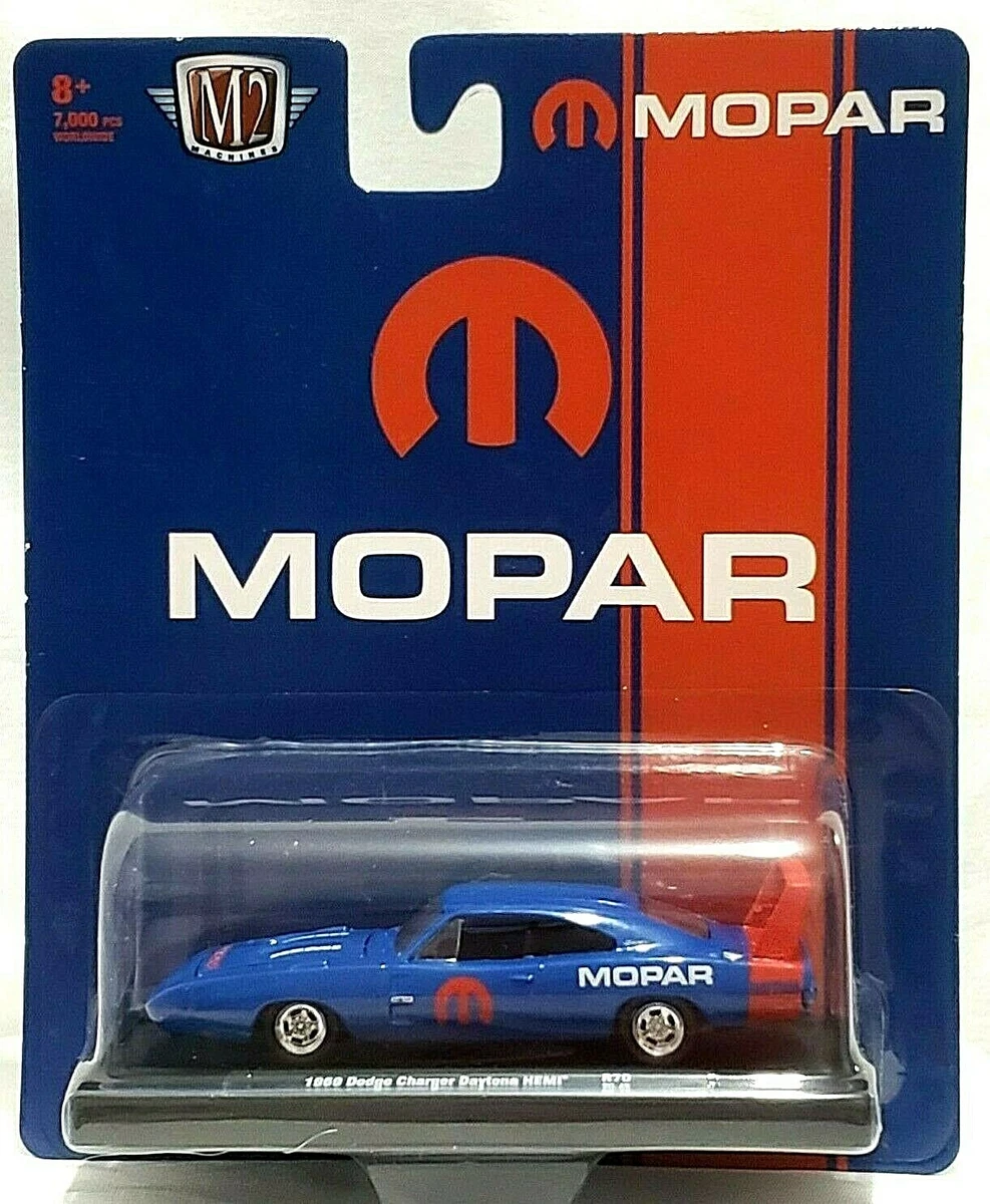 NEW M2 MACHINES BLUE 1969 DODGE CHARGER DAYTONA HEMI MOPAR - R70 