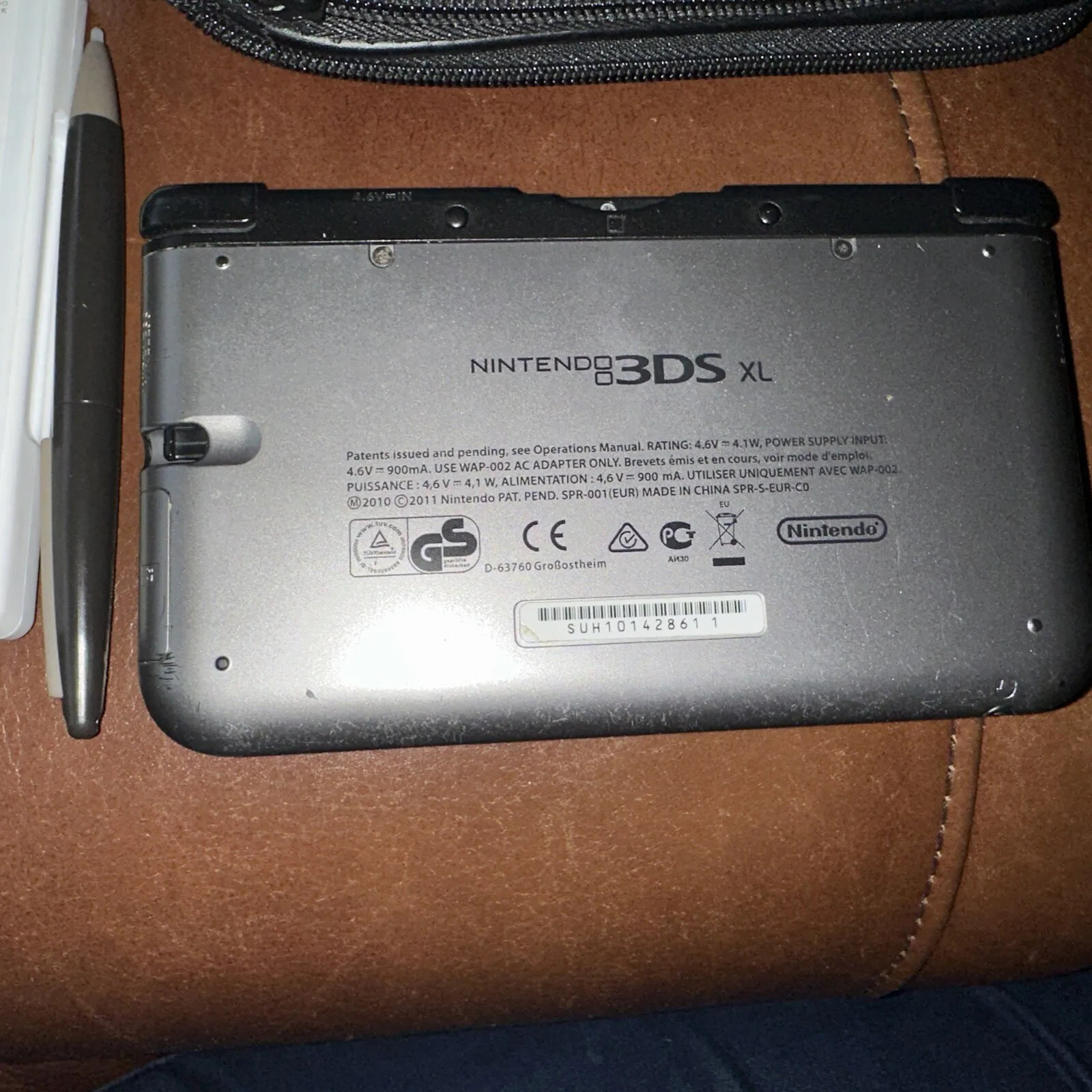 NINTENDO 3DS XL Game Console Grey/black With Charger Mains Cable & 5