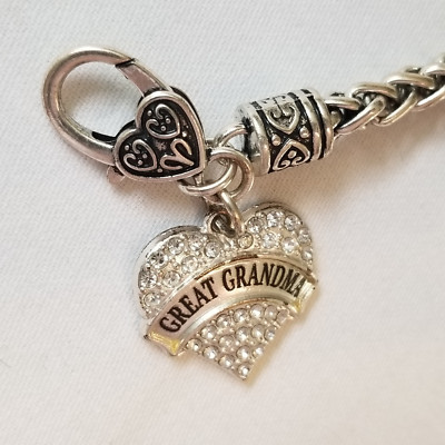 Great Grandma Key Chain Rhinestones and Base Point Conection Can't lose or Drop